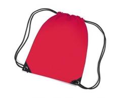 ShirtInStyle Sportbeutel, Gymnastikbeutel, Gymsac, Schuhbeutel mit Kordel, Farbe brightred