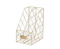 luckything Aktenhalter Mit 2 Schlitzen Aus Draht Für Büro-Ordner,Stehsammler Metall Desktop Zeitschriftensammler Briefablage Dokumentenablage Büro Organizer Für Dokumente, Bücher, Post Und Zeitung