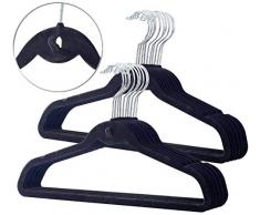 PEARL Raumsparbügel: 20er-Set Raumspar-Kleiderbügel, extra schmal (Dünne Kleiderbügel)