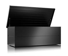 ILESTO Aufbewahrungsbox aus Stahl, Benjamin (783L): Auflagenbox wasserdicht XXL | Kissenbox für Ihren Garten 185x85x69cm | Stauraum für den Außenbereich | Anthrazit