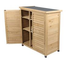 Dynamic24 Gartenschrank Tannenholz Gerätehaus Geräteschuppen Garten Schuppen Schrank