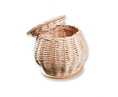 Zitas Creative Bastelset - Korb mit Deckel, Flechten, Korbflechten, Schilf Set, Peddigrohr, Flechtmaterial, Flechtset, Rattan