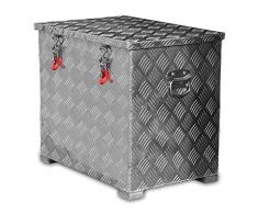 120l Alukiste Werkzeugkiste Alubox Deichselbox Staubox Gurtkiste Box Alu Kiste