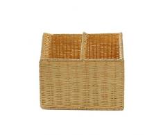 MJY Zeitungsständer Desktop-Aufbewahrungsbox Office-Aktenhalter Buch Magazinablage Haushalts-Aufbewahrungsbox Klein 24X22X22Cm,B.