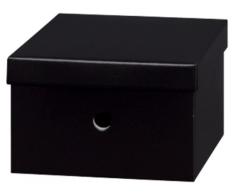 NIPS 112140101 UNI COLOUR Mehrzweckbox mit Deckel, schwarz - B 26,5 x T 26,5 x H 16,5 cm