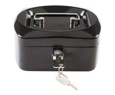 Idena 50025 - Geldkassette 6, Größe 155 x 120 x 90 mm, Farbe Schwarz, 1 Stück