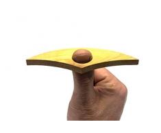 Lesehilfe - Seitenhalter für Bücher und Zeitschriften | Holz - Akazie | Buch Clip Halter Seiten (Öffnung: 25mm)