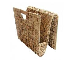 Locker Zeitschriftenständer Wave Zeitschriftenorganizer aus Wasserhyazinthe