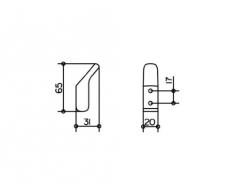 Keuco 12715010000 Moll Handtuchhaken, chrom