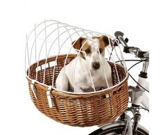 Fahrradkorb Weidenkorb Transportkorb mit Schutzgitter Gr. M für den Lenker