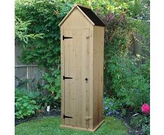 Gartenschrank aus Holz Natur ca. 65 x 214 x 67,5cm