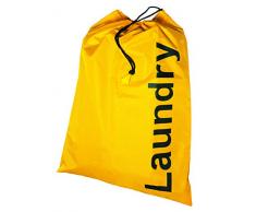 Kleiber 93207 Wäschebeutel, Stoff, gelb, 55 x 70 x 0,2 cm