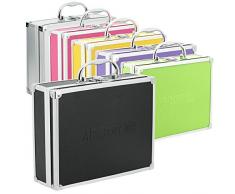 AR Carry Box® Kleine Alubox Alukoffer Aluminium Koffer Werkzeugkoffer leer 260x210x80mm Alu/Schwarz