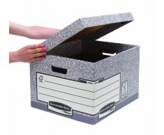 Bankers Box System Archivbox (Große, automatischem FastFold(TM) Aufbau) 10 Stück grau