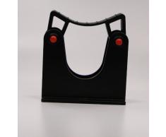 Toolflex Stockhalter Gerätehalter und Stielhalter für Durchmesser 20-30mm schwarz