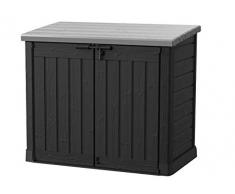 Keter 17199416 Mülltonnenbox, Store it Out Max, anthrazit, 1,200 L