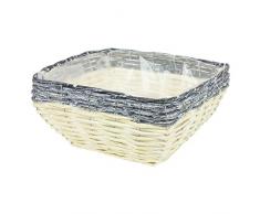 Blumentopf Natur H 15 cm geflochten creme Flechtweide ökologisch Korb Schale