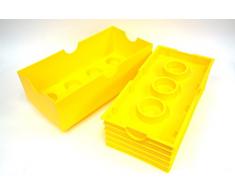 LEGO Aufbewahrungsstein, 8 Noppen, Stapelbare Aufbewahrungsbox, 12 l, gelb