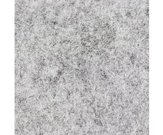 Luxflair 3er Set Aufbewahrungsboxen aus Filz, Graumeliert/grün 35x29x31cm, waschbar. Aufbewahrungskorb, Ordnungsbox, Regalbox, Faltbox, Spielzeugkorb, Filzkorb