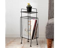 WAYERTY Metallgewebe Magazine Und Zeitungen Halter, Zeitschriftenständer Bad Zeitschriftenablage Wohnzimmer Für Haushalt Und Büro-schwarz 32x23x70cm(13x9x28inch)