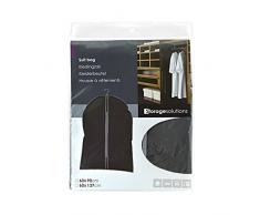 ASIS nettrade Kleidersäcke Kleiderschutzhüllen - 3 Stück - 90 cm lang x 60 cm breit - Farbe: schwarz
