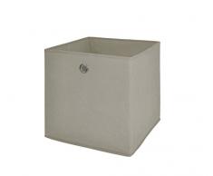 Möbel Akut Faltbox 4er Set in beige, Aufbewahrungsbox für Raumteiler oder Regale