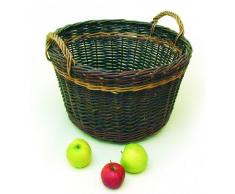 Holzkorb Weidenkorb groß & rund KMfiremaker Art. 497