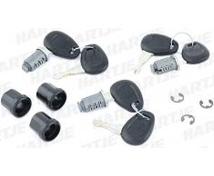 Set 3 Zylinder gleichschließend Aufbewahrungstruhen Kappa