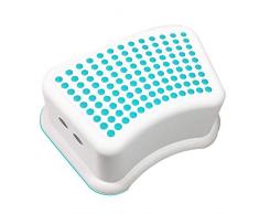 N /A Klappleiter Bad Hocker Kinder rutschfeste Bank Baby Bad Hocker Toilettenhocker Toilettenhocker Kunststoff Tritthocker Home Wäschehocker Zwergbank Waschhocker Blau/Pink/Grün/Grau 36 * 24,2 * 13