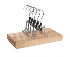 25x Hosenspanner Kleiderbügel Klemmbügel Hosenhalter Hosenbügel Holz Hosen