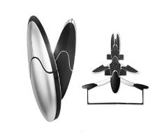 Shackcom Auto Kleiderbügel Aufhänger für kopfstütze Autokleiderbügel Halter Haken für Kleider Hemder Anzuege Kleidung Jacken Mäntel Kostüme Shirt Handtasche-Schwarz