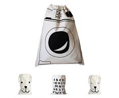 Drawstring Aufbewahrungsbeutel für Kleidung, Leinwand Wäschebeutel Waschküche Hammer mit String Spielzeug Lagerung Reise Stuff Taschen (1PC Waschmaschine)
