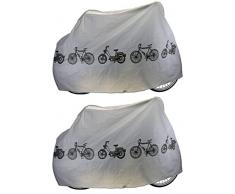 2 Stück Fahrradgarage Fahrradschutz Abdeck-Plane Fahrradhaube, Wasserdicht