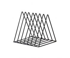 Dreieck Zeitschriften Halter Gestell, Multifunktional Zeitung Zeitschriften Halter Dokument Feile Ständer für Buch, Schreibtisch Aufbewahrung Organizer für Heim und Büro (nur Rack) - Schwarz