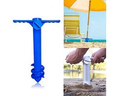 OZYN Schirmständer Outdoor-Strandschirm Wind- und Durable Halter Parasol Pole Basisschraube Halter Portable-Angeln