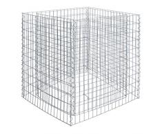 ESTEXO Hochbeet Gabionenhochbeet Gabione Pflanzkorb Drahtgitter Steinkorb Verzinkt Korb Stahlgabione Stahlkorb Metallbeet Metallhochbeet (270x90x100 cm)