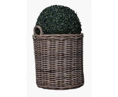 Vivanno Dekokorb Holzkorb Pflanzkorb Korb Rattan Rodino, Koobo Grey 49 x 41 cm