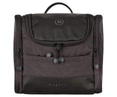 Bugatti Universum Kulturbeutel zum Aufhängen Herren Gross, Kulturtasche Männer, XXL Toiletry Bag Waschtasche Waschbeutel Toilettentasche, Schwarz