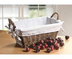 HomeLiving Füllkorb Cotton Füllkorb Flechtkorb Natur bügel Einkauf Flaschen