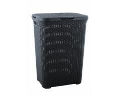 Curver 00707-308-01 Wäschebox Style, 60 L, anthrazit