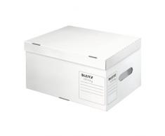Leitz 61050000 Archivbox Infinity, A4 mit Deckel, wei, 1 Stck