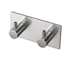 NewbieBoom Wasserdichtes Kleiderbügelset, 4 Jahre, Selbstklebender Edelstahlhaken für schwere und wandmontierte Toiletten