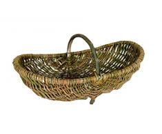 Kobolo Erntekorb Kartoffelkorb Weidenkorb Gartenkorb ungeschälte Weide 80 cm