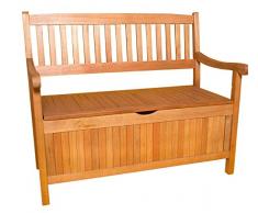 Sedex GREENA Truhenbank 3-Sitzer Gartenbank Parkbank Holzbank FSC® 100% Eukalyptusholz geölt