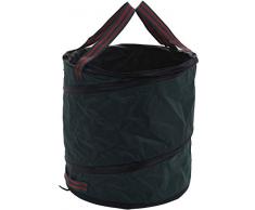 hibuy Gartenabfallsack Gartenmüllsack, Laubsack - reißfest, wasserabweisend - grün - 85 Liter, Ø 47 x 50 cm