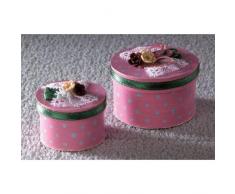 The Dolls House Emporium Luxuriöse rosa Hutschachteln, 2-teilig