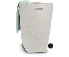 Elwin Neiles® Designer Wäschekorb aus stilvollem Filz - Faltbarer Wäschesammler mit Griffen & Magnetverschluss - Wäschesack