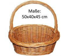 Präsentkorb, Weidenkorb, Geschenkkorb, Körbchen, Natur - Größe XL (50x40x45)