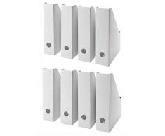 IKEA Fluns Zeitschriftensammler, Weiß, 8 Stück