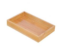 Holz Rechteckig Aufbewahrung Tray Orginal Desktop-Schublade Organizer Schmuck Display Box Bambus Speicher Salver